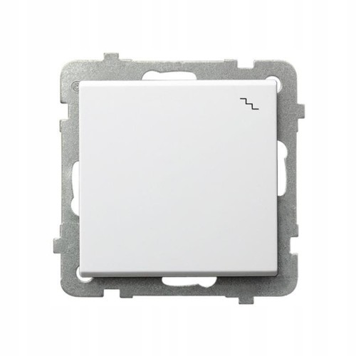Wyłącznik schodowy - pojedynczy podtynkowy Ospel Sonata biały ŁP-3R/m/00