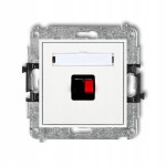 Gniazdo głośnikowe pojedyncze Karlik MGG-1 MINI białe