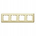 Ramka poczwórna CARIVA uniwersalna kolor kremowy
