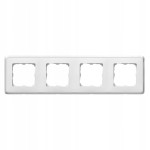 Ramka poczwórna uniwersalna Legrand Cariva biała