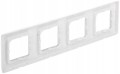 Ramka poczwórna CARIVA uniwersalna biała