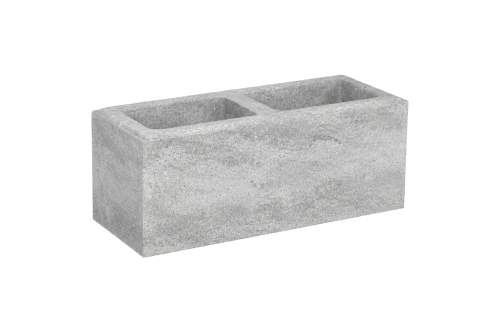 Pustak słupkowy_międzysłupkowy Murro 20x20x50,4cm cement biały Adular biało-stalowy Polbruk.webp