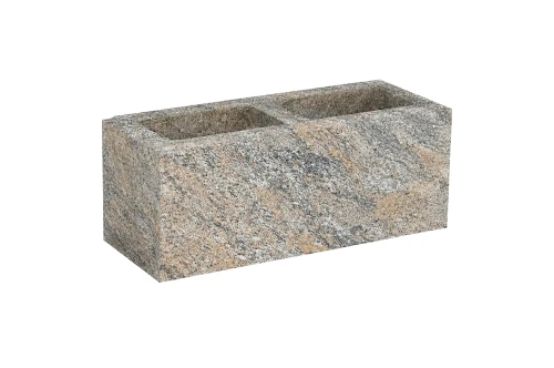 Pustak słupkowy_międzysłupkowy Murro 20x20x50,4cm cement biały Boho biało-grafitowo-ochrowy Polbruk.webp