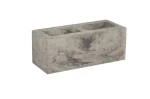 Pustak słupkowy/międzysłupkowy Murro 20x20x50,4cm cement biały Nerino Polbruk