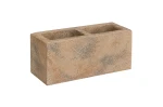 Pustak słupkowy/międzysłupkowy Murro 20x20x50,4cm cement biały Onyx biało-szaro-pomarańczowy Polbruk