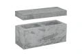 Pustak z daszkiem słupkowym_międzysłupkowym Murro 20x20x50,4cm cement biały Paloma biało-szary Polbruk.webp