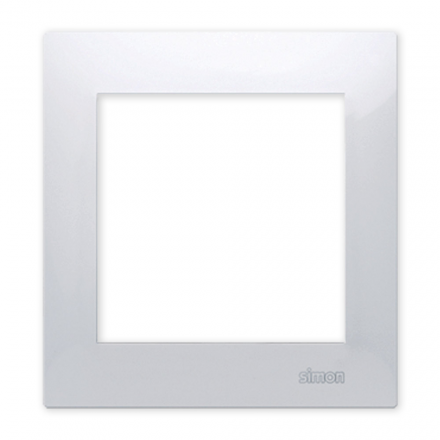 Simon 54 ramka pojedyncza biała