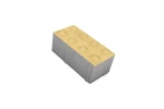 Kostka brukowa integracyjna ostrzegawcza Focus 8x10x20cm cement biały Żółty Polbruk