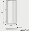Polbruk Focus Kierunkowa gr. 8 cm rzut techniczny i wymiary.webp