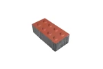 Kostka brukowa integracyjna ostrzegawcza Focus 8x10x20cm Czerwony Polbruk