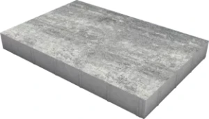 Płyta Magna 10x50x75cm cement biały bez fazy Nerino biało-szaro-czarny Polbruk