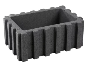 Gazon Abax 25x60x40cm drobnoutwardzony Grafitowy Polbruk