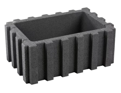 Gazon Abax 60x40x25cm drobnoutwardzony Grafitowy Polbruk.webp