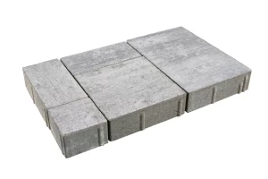 Kostka brukowa Commix 6cm cement biały Adular biało-stalowy Polbruk