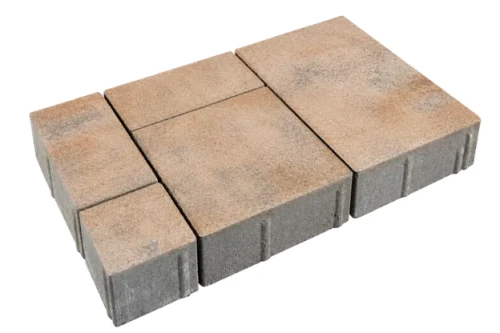 Kostka brukowa Commix 6cm cement biały Onyx biało-szaro-pomarańczowy Polbruk.webp