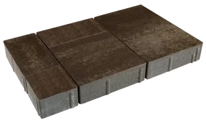 Kostka brukowa Commix 6cm Cortado brązowo-biały Polbruk