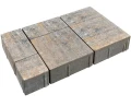 Kostka brukowa Commix 6cm cement biały Taupe mokka-stalowo-biały Polbruk.webp