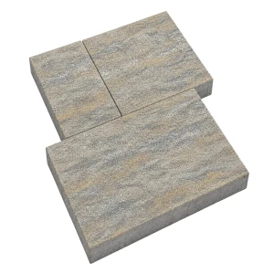 Kostka brukowa Multicomplex 6cm cement biały mini faza Boho biało-grafitowo-ochrowy Polbruk
