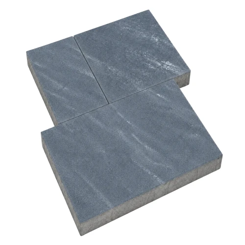 Kostka brukowa Multicomplex 6cm cement biały mini faza Cosmo czarno-biało-szary Polbruk