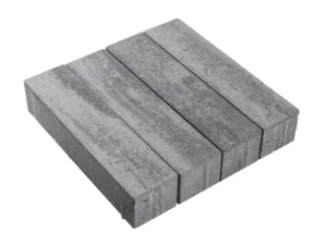 Kostka brukowa Metrik 8x28x7cm cement biały mini faza Nerino biało-szaro-czarny Polbruk