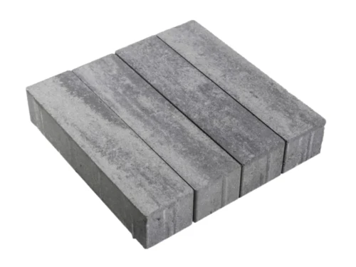 Kostka brukowa Metrik 8x28x7cm cement biały mini faza Nerino biało-szaro-czarny Polbruk