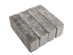 Kostka brukowa Metrik 8x28x7cm cement biały mini faza postarzany Nerino biało-szaro-czarny Polbruk