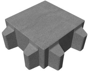 Kostka brukowa ekologiczna EQOL Retencja+ 8x20x20cm z odstępnikami Szary Polbruk