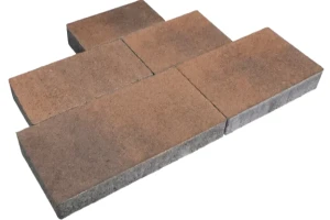 Kostka brukowa Ideo 6cm bez fazy Hawaii pomarańczowo-brązowy Polbruk
