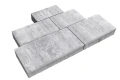 Kostka brukowa Ideo 6cm cement biały bez fazy Adular biało-stalowy Polbruk