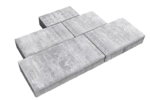 Kostka brukowa Ideo 6cm cement biały bez fazy Adular biało-stalowy Polbruk