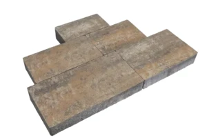 Kostka brukowa Ideo 6cm cement biały Boho biało-grafitowo-ochrowy Polbruk