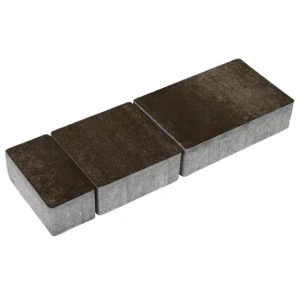 Kostka brukowa Napoli 4cm cement biały Cortado brązowo-biały Polbruk