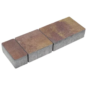 Kostka brukowa Napoli 4cm cement biały Barwy jesieni źółto-czerwono-brązowy Polbruk