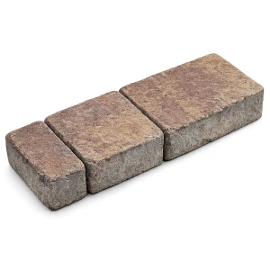 Kostka brukowa Napoli 6cm cement biały postarzany Barwy jesieni źółto-czerwono-brązowy Polbruk