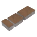 Kostka brukowa Napoli 6cm cement biały masala brązowo-beżowy Polbruk