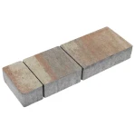 Kostka brukowa Napoli 6cm cement biały Galia brązowo-pomarańczowo-kremowy Polbruk