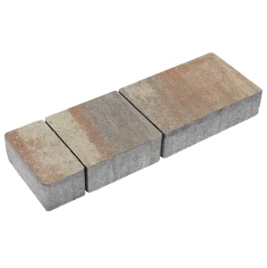 Kostka brukowa Napoli 6cm cement biały Galia brązowo-pomarańczowo-kremowy Polbruk