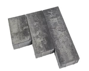 Kostka brukowa Oland 6x13,8cm cement biały bez fazy Nerino biało-szaro-czarny Polbruk