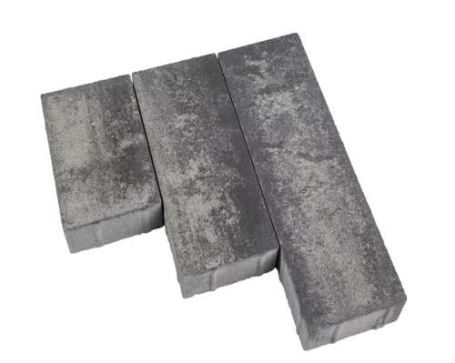 Kostka brukowa Oland 6x13,8cm cement biały bez fazy Nerino biało-szaro-czarny Polbruk