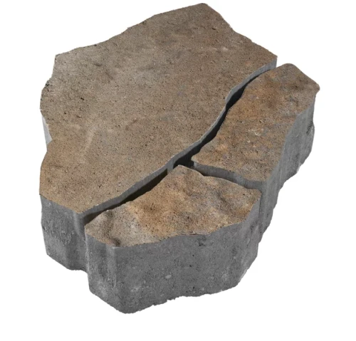 Kostka brukowa Petra 8cm cement biały bez brzegowych Onyx biało-szaro-pomarańczowy Polbruk