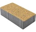 Kostka brukowa Prostokąt 8x10x20cm cement biały płukany Żółty Polbruk