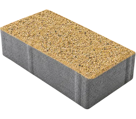 Kostka brukowa Prostokąt 8x10x20cm cement biały płukany Żółty Polbruk