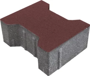 Kostka brukowa Tetka 10x16x20cm bez fazy Czerwony Polbruk