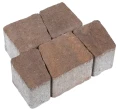 Kostka brukowa Carmino 6cm bez fazy Hawaii brązowo-pomarańczowy Polbruk