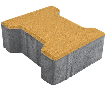 Kostka brukowa Tetka 8x16x20cm cement biały Żółty Polbruk