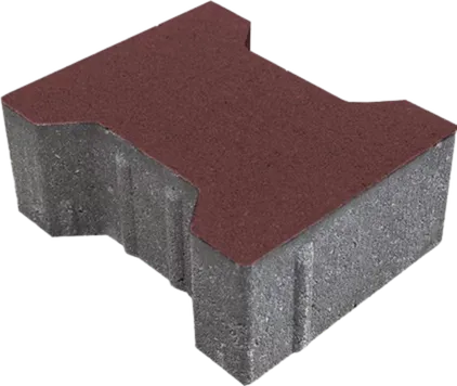 Kostka brukowa Tetka 8x16x20cm bez fazy Czerwony Polbruk