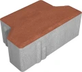 Kostka brukowa Tetka 8x16x10cm połówki Czerwony Polbruk