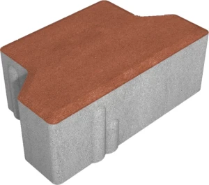 Kostka brukowa Tetka 6x16x10cm połówki Czerwony Polbruk
