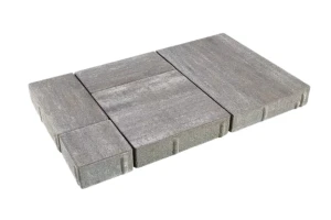 Kostka brukowa Toledo 6cm cement biały Bengal biało-brązowo-grafitowy Polbruk