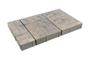 Kostka brukowa Toledo 6cm cement biały Boho biało-grafitowo-ochrowy Polbruk
